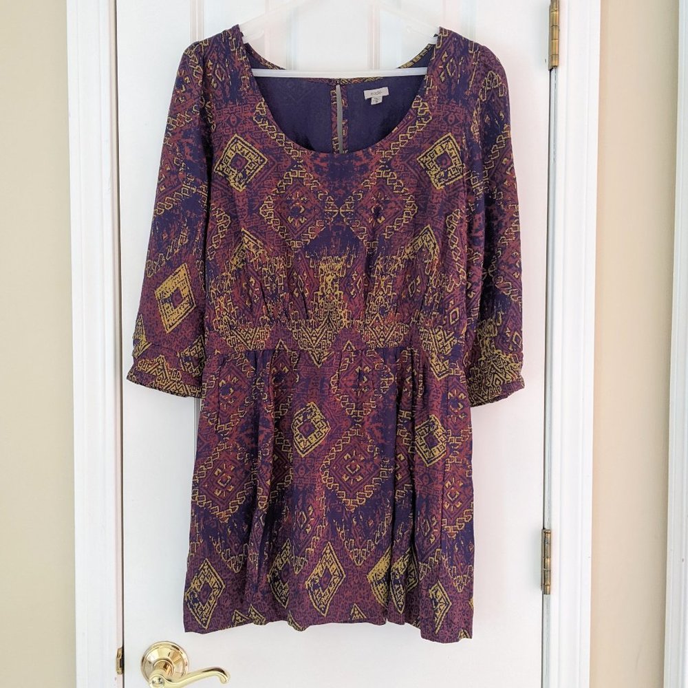 Urban Outfitters Ecote Patterned Mini Dress